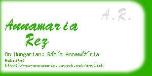 annamaria rez business card